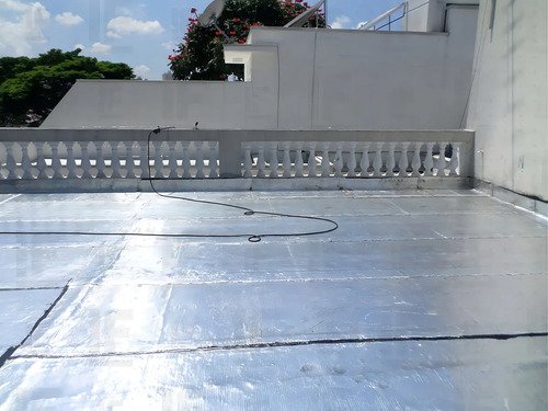 Manta Asfáltica Auto Adesiva Aluminizada - 45cm X 10m