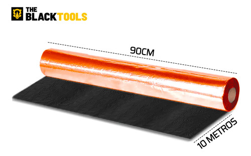 Manta Asfáltica Auto Adesiva Terracota Para Telha 90cm X 10m