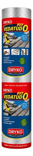 Manta asfaltica autoadesiva dryko vedatudo para telhado 90cm