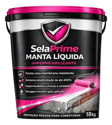 Manta liquida 18kg para laje telhado e parede externa