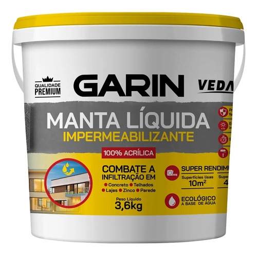Manta liquida emborrachada impermeabilizante 36kg