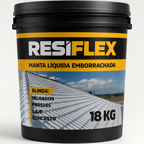Manta liquida resistente sol e chuva resiflex 18kg