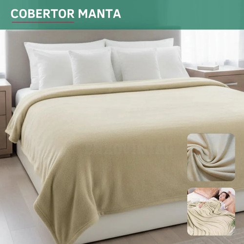 Manta microfibra lisa suave cobertor casal antialergica maci