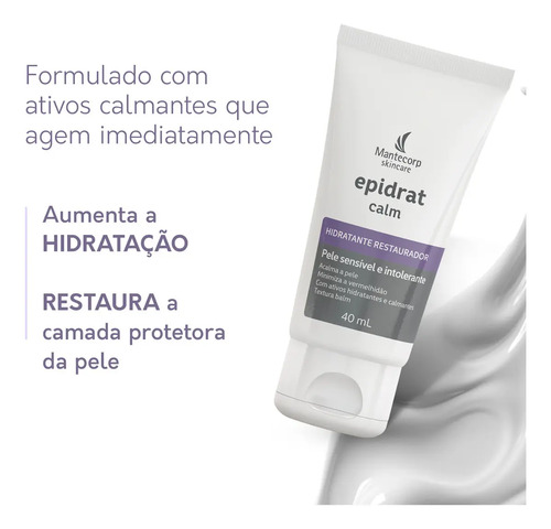 Mantecorp Hidratante Facial Epidrat Calm Restaurador - 40g