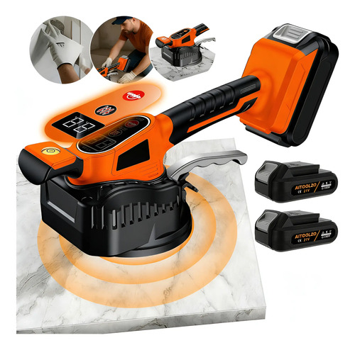 Maquina assentar piso porcelanato vibratoria aitoolzo clcd