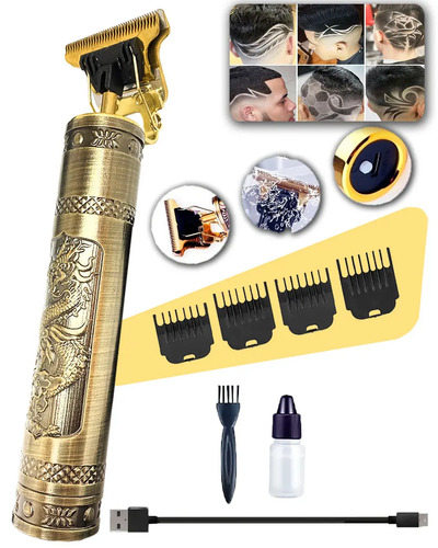 Maquina de cortar cabelo e aparador de barba dr hank dragao