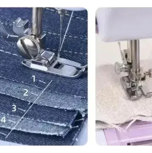 Máquina De Costura Elétrica Multifuncional Portátil 12 Modos