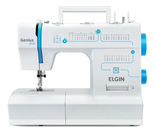Máquina De Costura Genius Plus Jx-4035 Elgin Cor Branco