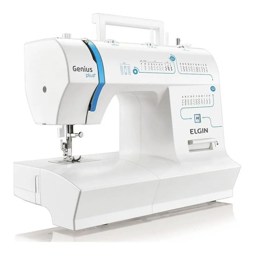 Máquina De Costura Genius Plus Jx-4035 Elgin Cor Branco