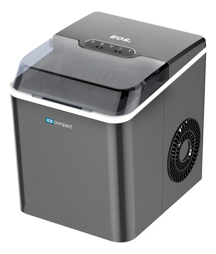 Maquina de gelo 12 kg inox ice compact emg04 eos cor cin