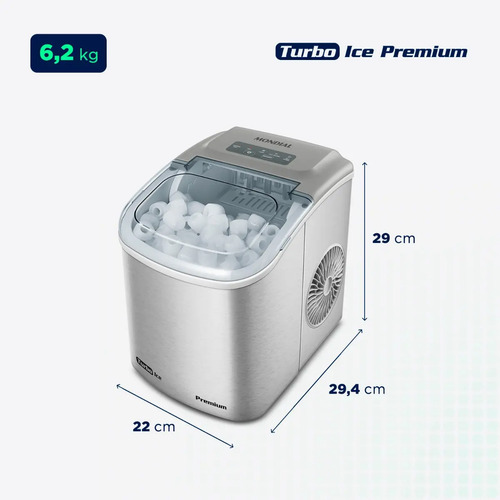 Máquina de Gelo Turbo Ice Premium, Mondial, 130W - MG-12-GI