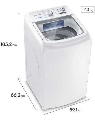 Máquina De Lavar 13kg Electrolux Cesto Inox, Jet&clean Led13 Cor Branco