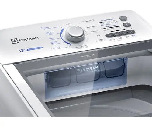 Máquina De Lavar 13kg Electrolux Cesto Inox, Jet&clean Led13 Cor Branco