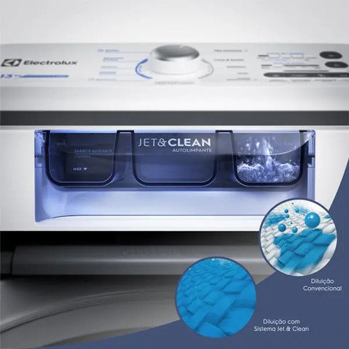 Máquina De Lavar 13kg Electrolux Cesto Inox, Jet&clean Led13 Cor Branco