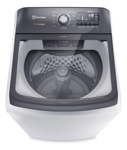 Máquina de Lavar 15kg Electrolux Premium Care com Cesto Inox, Jet&Clean e Time Control LEC15