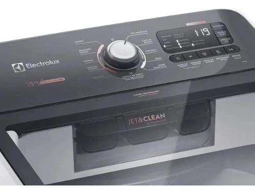 Máquina de Lavar 15kg Electrolux Premium Care com Cesto Inox, Jet&Clean e Time Control LEC15