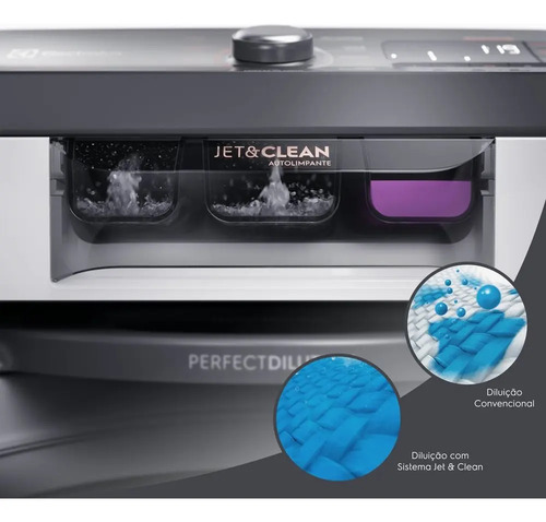 Máquina de Lavar 15kg Electrolux Premium Care com Cesto Inox, Jet&Clean e Time Control LEC15
