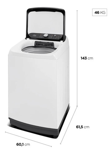 Máquina De Lavar 15kg wave agitator branca Midea