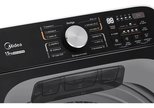 Máquina De Lavar 15kg wave agitator branca Midea