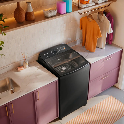 Máquina de Lavar Brastemp 14Kg Cinza Smart Sensor- BWJ14A9