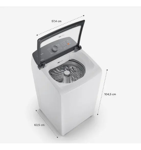 Máquina De Lavar Bwf14ab 14kg Smart Sensor Ciclo Brastemp - Branco