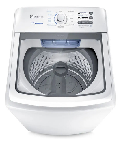 Máquina de Lavar Electrolux 17kg Branca Essential Care com Cesto Inox e Jet&Clean Led17