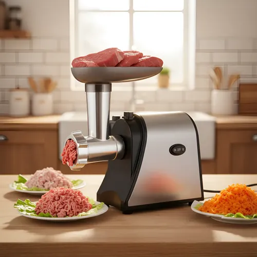 Máquina De Moer Carne Fazer Linguiça Hamburguer Automático