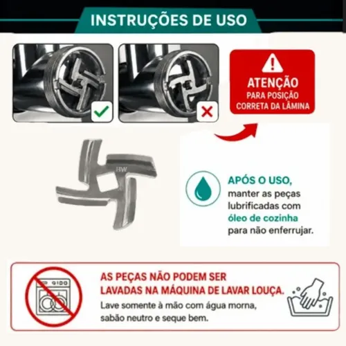 Máquina De Moer Carne Fazer Linguiça Hamburguer Automático