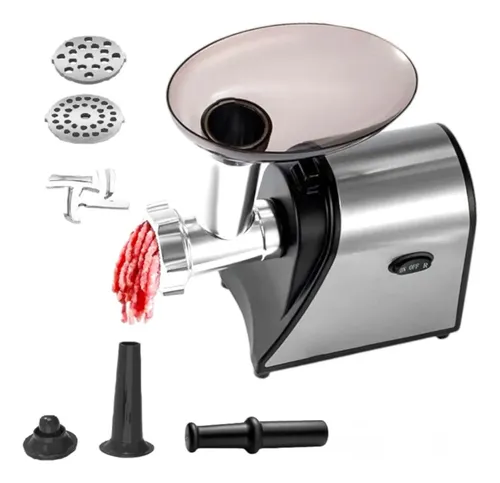 Máquina De Moer Carne Fazer Linguiça Hamburguer Automático