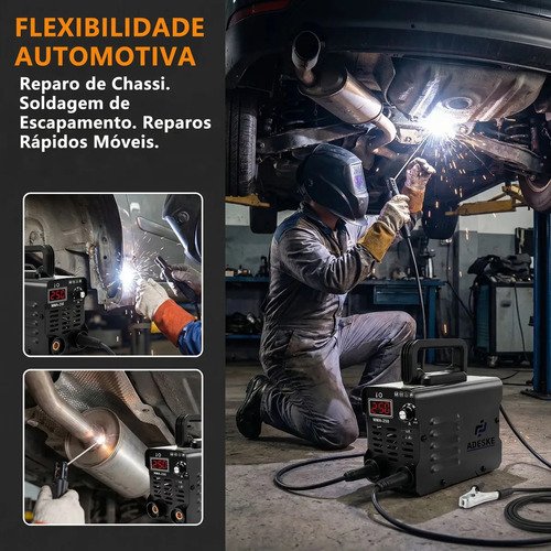 Máquina de Solda Adeske MMA-250 Inversora 250A com Display Digital