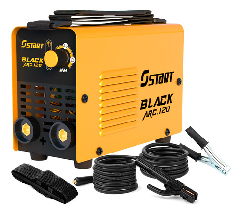 Maquina de solda inversora eletrica portatil start black arc