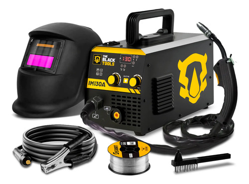 Maquina De Solda Inversora Mig Sem Gás 130a + Kit Acessórios