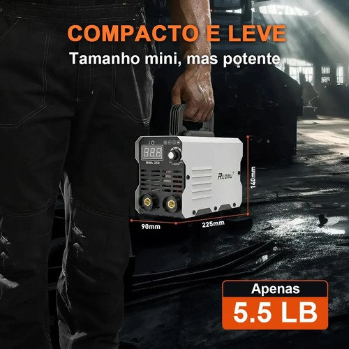 Máquina De Solda Inversora MMA 250A Sem Gás