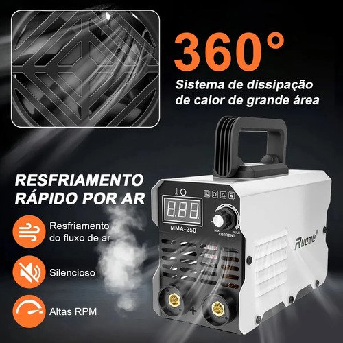 Máquina De Solda Inversora MMA 250A Sem Gás