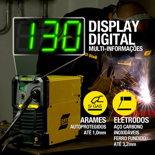 Máquina De Solda Mig Esab Bantam Mig Inversora Bivolt 110/220v