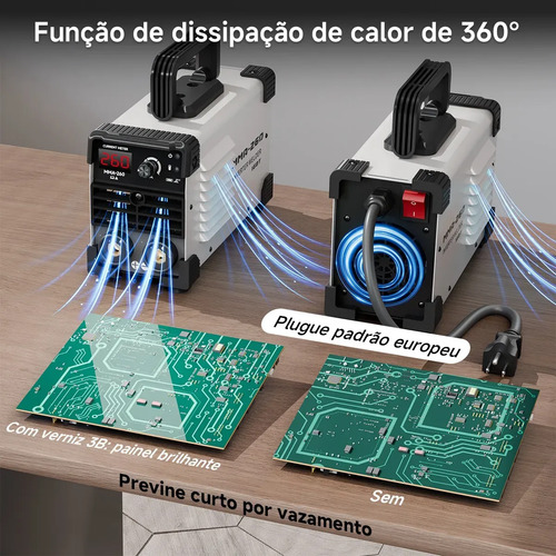 Máquina Inversora De Solda Portatil Mma-260a 110v