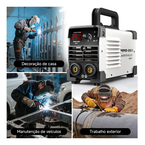 Máquina Inversora De Solda Portatil Mma-260a 110v