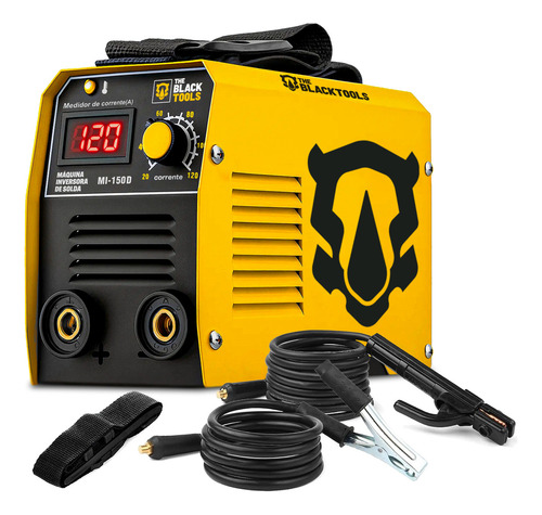 Maquina inversora de solda portatil mma eletrodo mi150d 120a