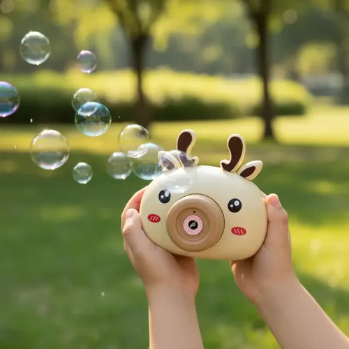 Maquina lancadora de bolhas de sabao automatica infantil