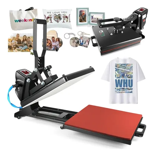 Maquina prensa de sublimacao gaveta p estampar camisas 220v