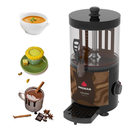 Maquina profissional chocolate quente chocolateira fondue 3l 1