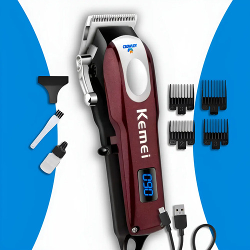 Máquina Profissional Para Cabelos - Sem Fio - Kemei Km-2606