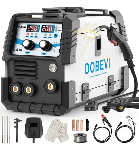 Máquina Solda 250a Sem Gás Com Acessórios 110v/220v Dobevi