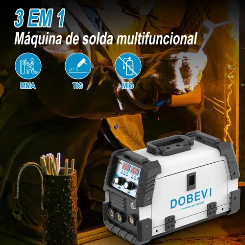 Máquina Solda 250a Sem Gás Com Acessórios 110v/220v Dobevi