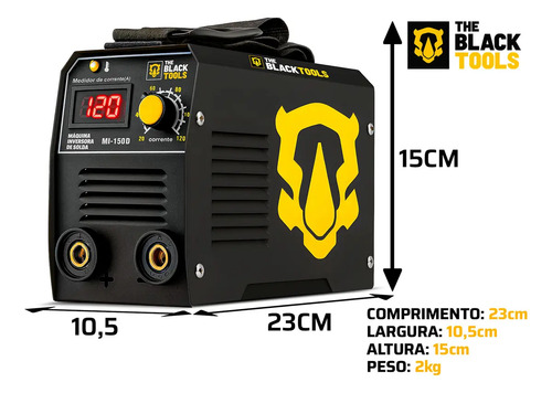Máquina Solda Inversora Eletrodo 120a Mma/tig Elétrica 220v