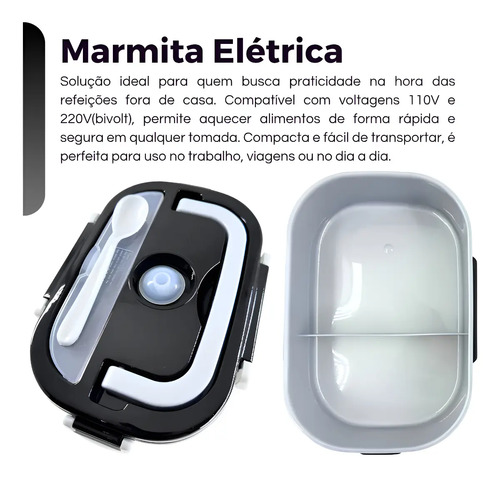Marmita Elétrica Portátil Carro Trabalho 12/24v - 110/220v