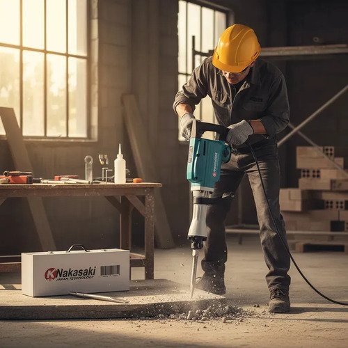 Martelete Rompedor Demolidor 1800w 15kg Super Potente Cor Azul-aço
