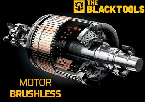 Martelete Rompedor Rotativo De Impacto A Bateria 21V 1400 Rpm 4800 Ipm Cor Amarelo The Black Tools