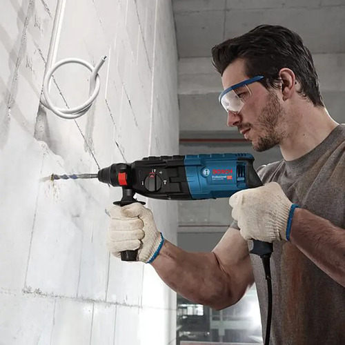 Martelete Rotativo Rompedor Sds Bosch Gbh 2-24 D Kit Cor Azul