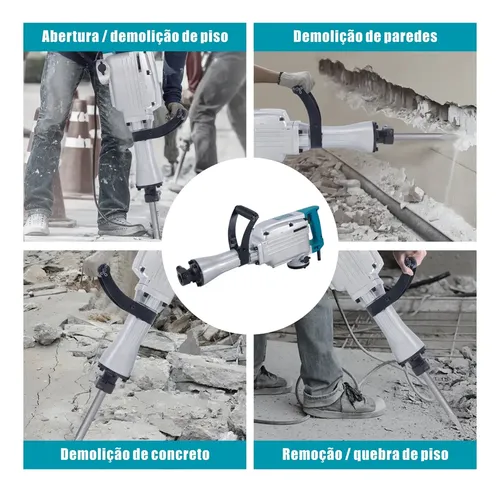 Martelo Demolidor Rompedor Martelete Pesado Hanabi 45j